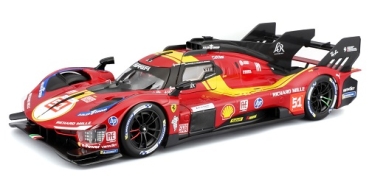 16307 Ferrari 499P 3.0L TURBO V6 #51 PIER GUIDI/CALADO/GIOVINAZZI 3rd 24H LE MANS 2025 1:18